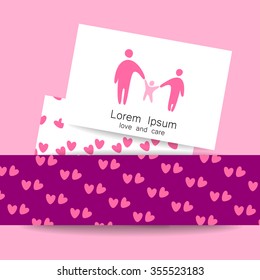 Family love logo, love family, family care logo, family logo, vector logo template

