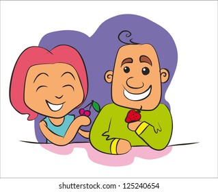 family, love, relationships, cartoon faces, themes, plots, stories,