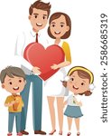 Family Love Set free clipart