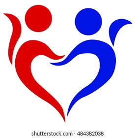 family, love, symbol of two young people holding hand