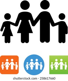 Family / Man,woman and children icon