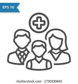 Family Medicine Icon. Professional, pixel perfect icon, EPS 10 format.