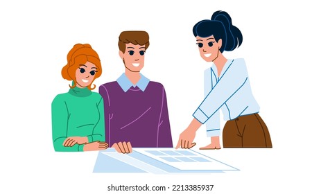 Family Meeting Vector. Man Woman, Happy Couple, Home Female, Smiling Together, Young Financial, Communication Advisor Family Meeting Character. People Flat Cartoon Illustration