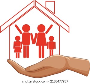 Family member symbol vector illustration