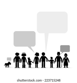 Family Members - Communication Concept