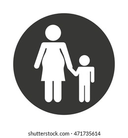 family members isolated icon vector illustration design
