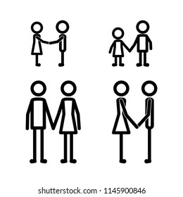 family members set lines figures