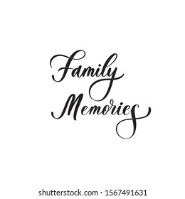 Family Memories - caligraphy inscription for album.