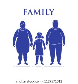 Family. Mom, dad and daughter. Couple with a child.
