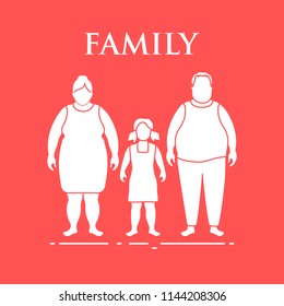 Family. Mom, dad and daughter. Couple with a child.