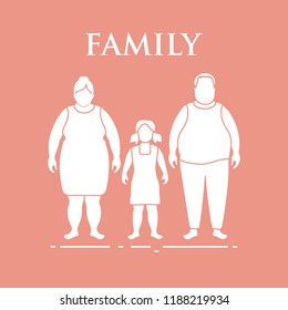 Family. Mom, dad and daughter. Couple with a child.