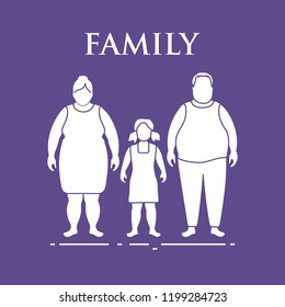 Family. Mom, dad and daughter. Couple with a child.