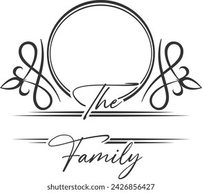Family Monogram 5 - Family Monogram Illustration