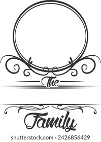 Family Monogram 8 - Family Monogram Illustration