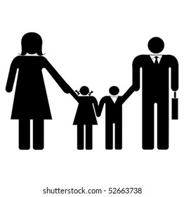 The family mother father daughter and son