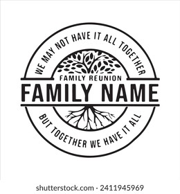 Familienname, den wir vielleicht nicht alle zusammen haben, aber zusammen haben wir es alle Hintergrund inspirierende positive Zitate, Motivation, Typografie, Schrift Design