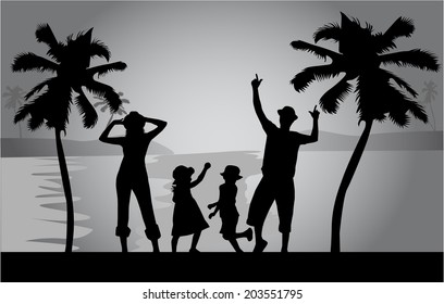 Family on vacations 