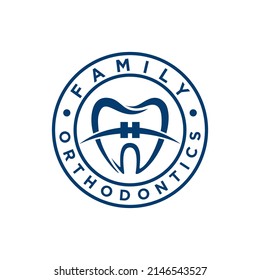 Family Orthodontics Logo Can Be Use For Icon, Sign, Logo And Etc