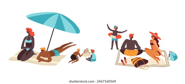 a Family Outdoor Activities Vector