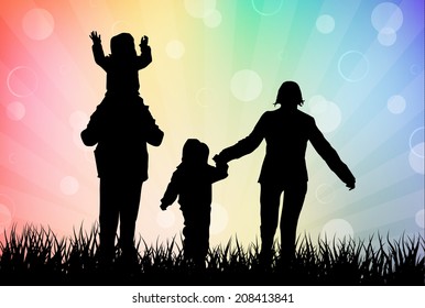 Family outdoors