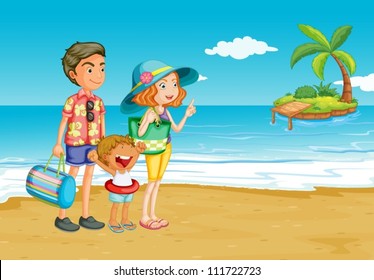 Family outing to the beach