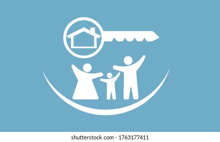 Family, parents, children do activities together at home. Illustrations and vectors for your business.