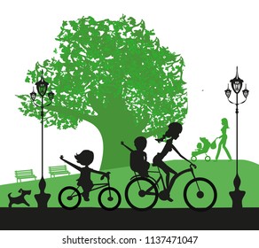 family in the park