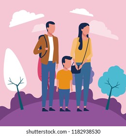 Family at park
