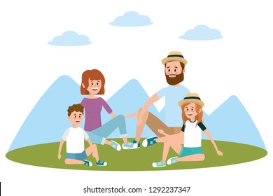 Family at park