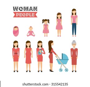  Old Woman Poses Set Vector Elderly Stock Vector (Royalty Free) 1169266480