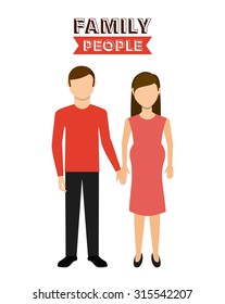 family people design, vector illustration eps10 graphic 