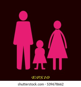 family, people, icon vector illustration EPS 10