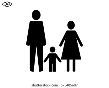 family, people, icon vector illustration eps10