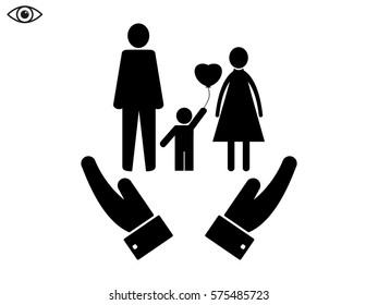 family, people, icon vector illustration eps10