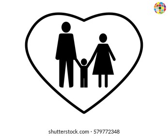 family, people, icon vector illustration eps10
