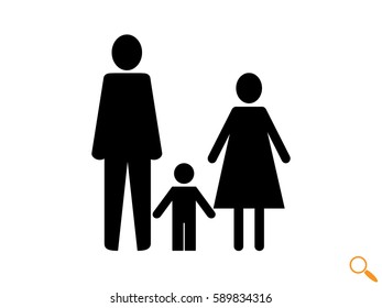 family, people, icon vector illustration eps10