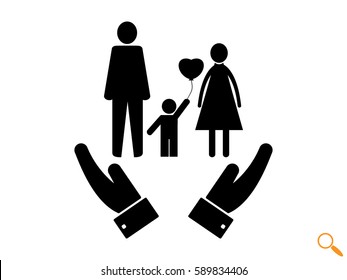 family, people, icon vector illustration eps10