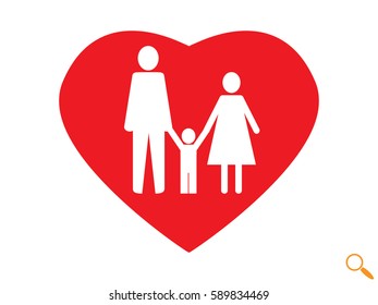 family, people, icon vector illustration eps10