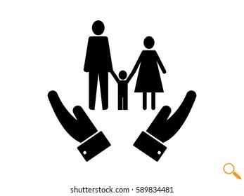 family, people, icon vector illustration eps10