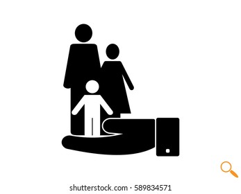 family, people, icon vector illustration eps10