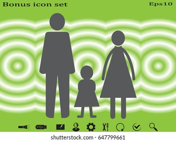 family, people, icon vector illustration eps10