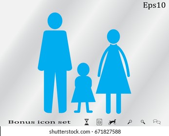 family, people, icon vector illustration eps10