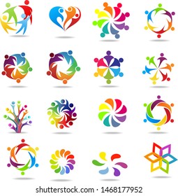 Family and people logo set