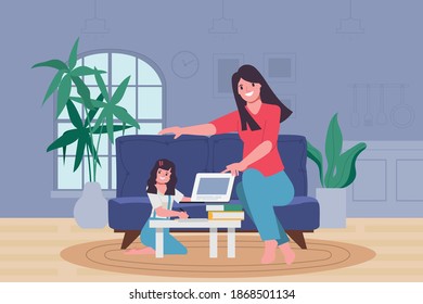 Family People stay at home with lovers and parents.