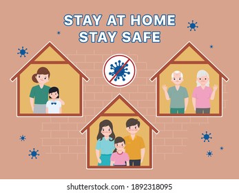 Family People stay at home with lovers and parents.