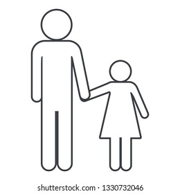 family pictogram cartoon