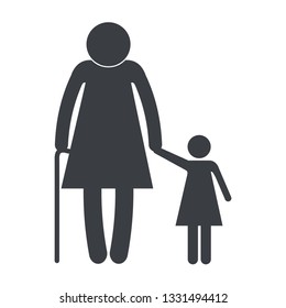family pictogram cartoon