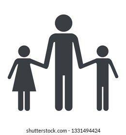 family pictogram cartoon