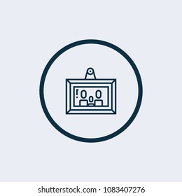Family picture icon vector