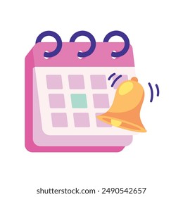 family planner date notification isolated